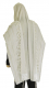 Talitnia+Acrylic+Tallit+Imitation+Wool+Prayer+Shawl+-+White+%26+Silver+Stripes