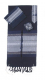 Gabrieli+Handwoven+Dark+Blue+Silk+Tallit+Set+-+Silver+Stripes