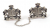 Silver Plated Lions Tallit Clips