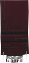 Handloom Woven Maroon Silk Tallit by Rikmat Elimelech