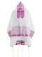 Ronit+Gur+Pink+Flower+Design+Tallit+Prayer+Shawl+Set+With+Bag+and+Kippah