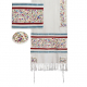 Yair+Emanuel+Embroidered+Tallit+Set+Birds+and+Flower+Design+-+Colorful